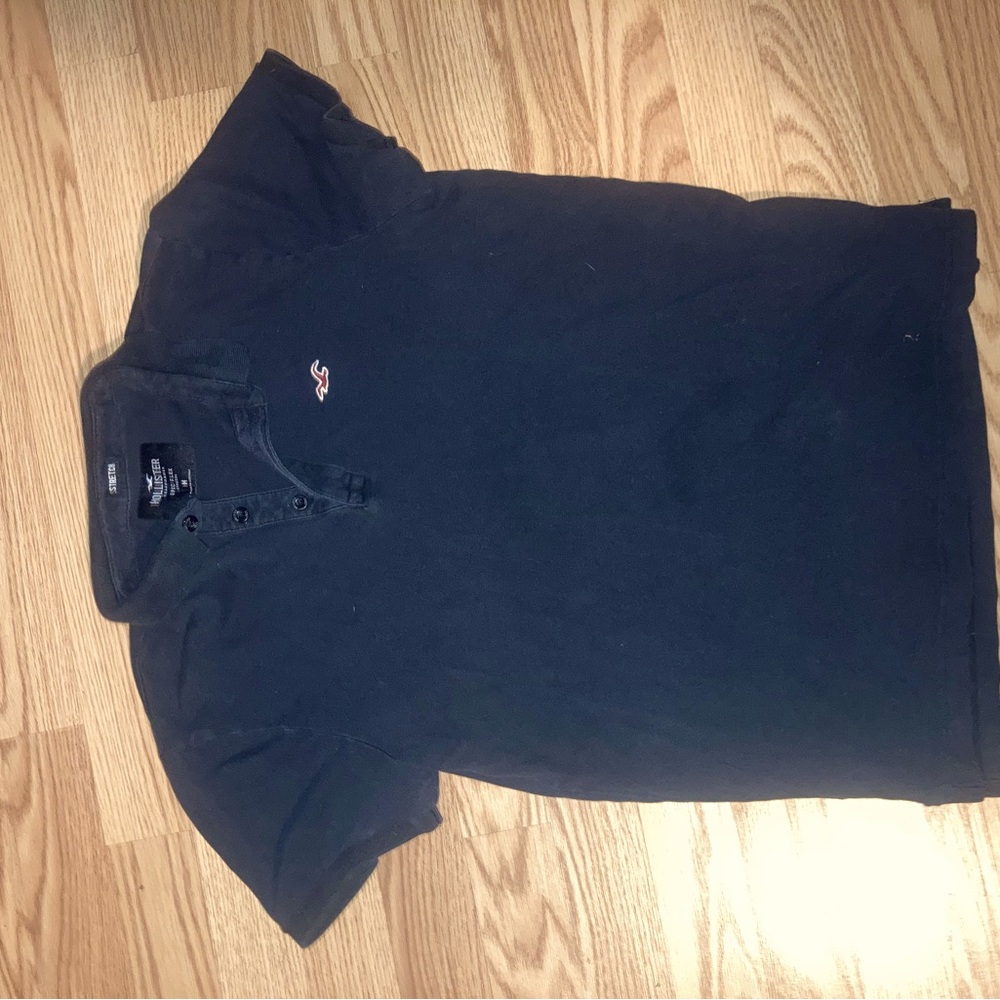 Hollister Men’s Strech Medium Navy Polo